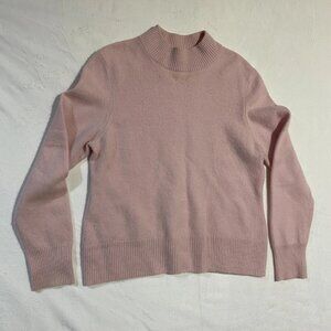 Investmant Pullover Cashmere Sewater Womens L Rose Pink Soft Feel Knit Pure Fine